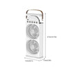 Tower Fan with Remote, 3-Speed Desktop Cooling Fan, 7-Color LED Light & Misting Function for Home Office Living Room Bedroom
