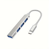 4-Port Multi-Splitter Type C Hub USB Adapter OTG for Xiaomi Lenovo MacBook 13 15 Air pro PC - Computer Accessories